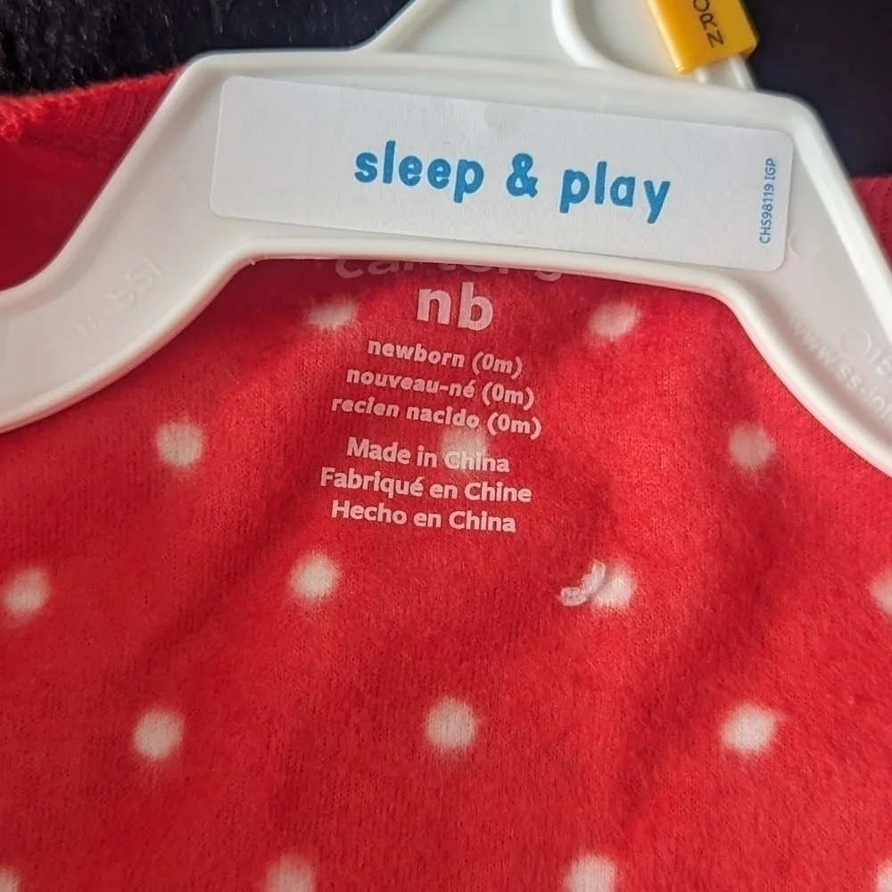 Christmas Fleece Onesie NB
